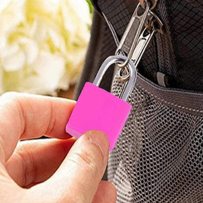 2pcs Mini Luggage Lock with Key - Travel Suitcase Locker Padlock (Black) V1263-JX-4059