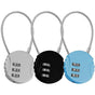 3pcs Digital Combination Luggage Lock - Travel Bag Padlock Set V1263-JX-4061