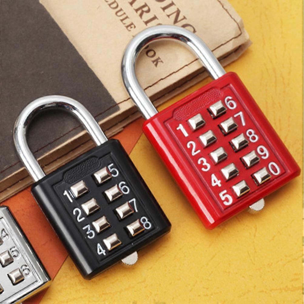 2pcs 10-Digit Luggage Locks - Metal Code Padlocks for Gym, Travel, Backpack V1263-JX-4065
