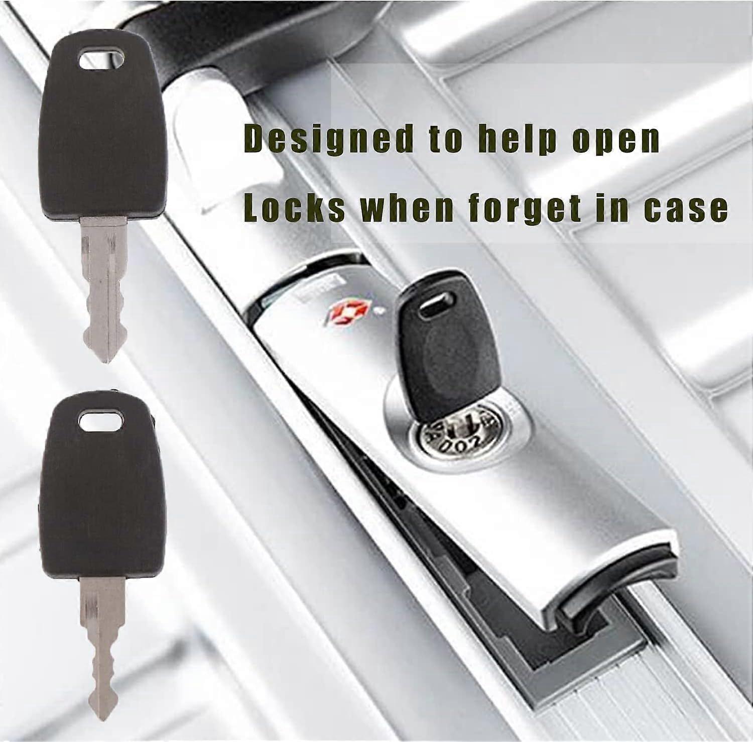 2 Keys for Master Luggage Locks - Universal Key Replacement Set V1263-JX-4067