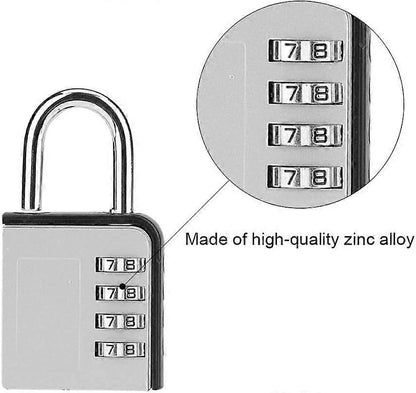 Resettable Combination Padlock - Luggage Travel Suitcase Lock V1263-JX-4068