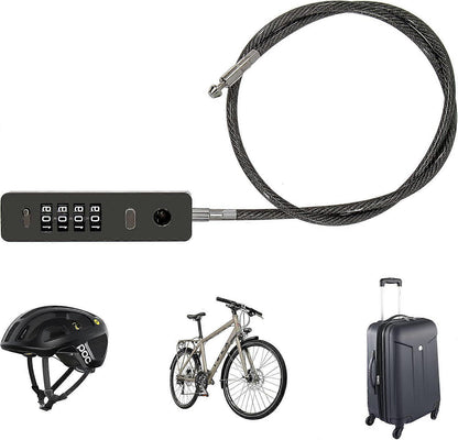 Steel Cable Combo Lock - Weatherproof Travel Luggage Security Lock V1263-JX-4074