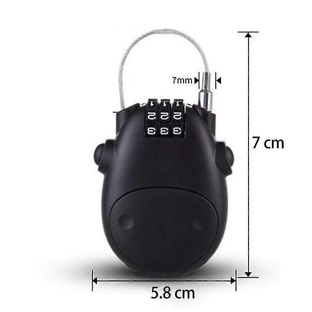 Scratch-Resistant Luggage Lock - ABS Travel Case Lock with Combo Security V1263-JX-4075