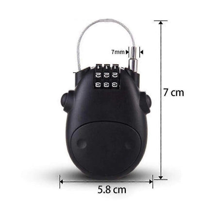 Scratch-Resistant Luggage Lock - ABS Travel Case Lock with Combo Security V1263-JX-4075
