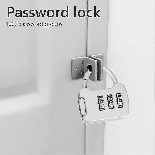 3-Digit Combo Padlock - Outdoor Travel Luggage Bag Lock for School & Fitness V1263-JX-4076