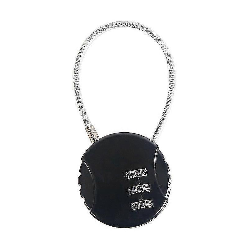 3-Digit Mini Combo Padlock - Resettable Luggage Lock for Travel V1263-JX-4077