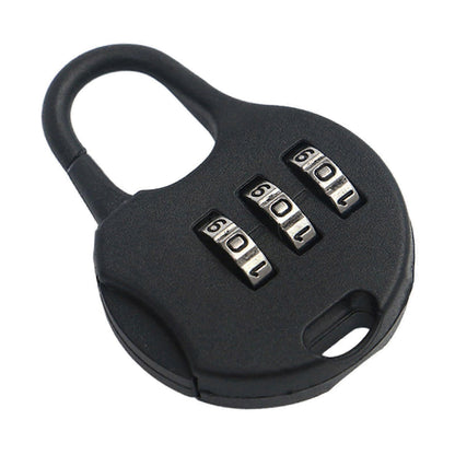 Black 3-Digit Combo Padlock - Drawer & Luggage Lock for Home V1263-JX-4078