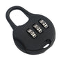 Black 3-Digit Combo Padlock - Drawer & Luggage Lock for Home V1263-JX-4078