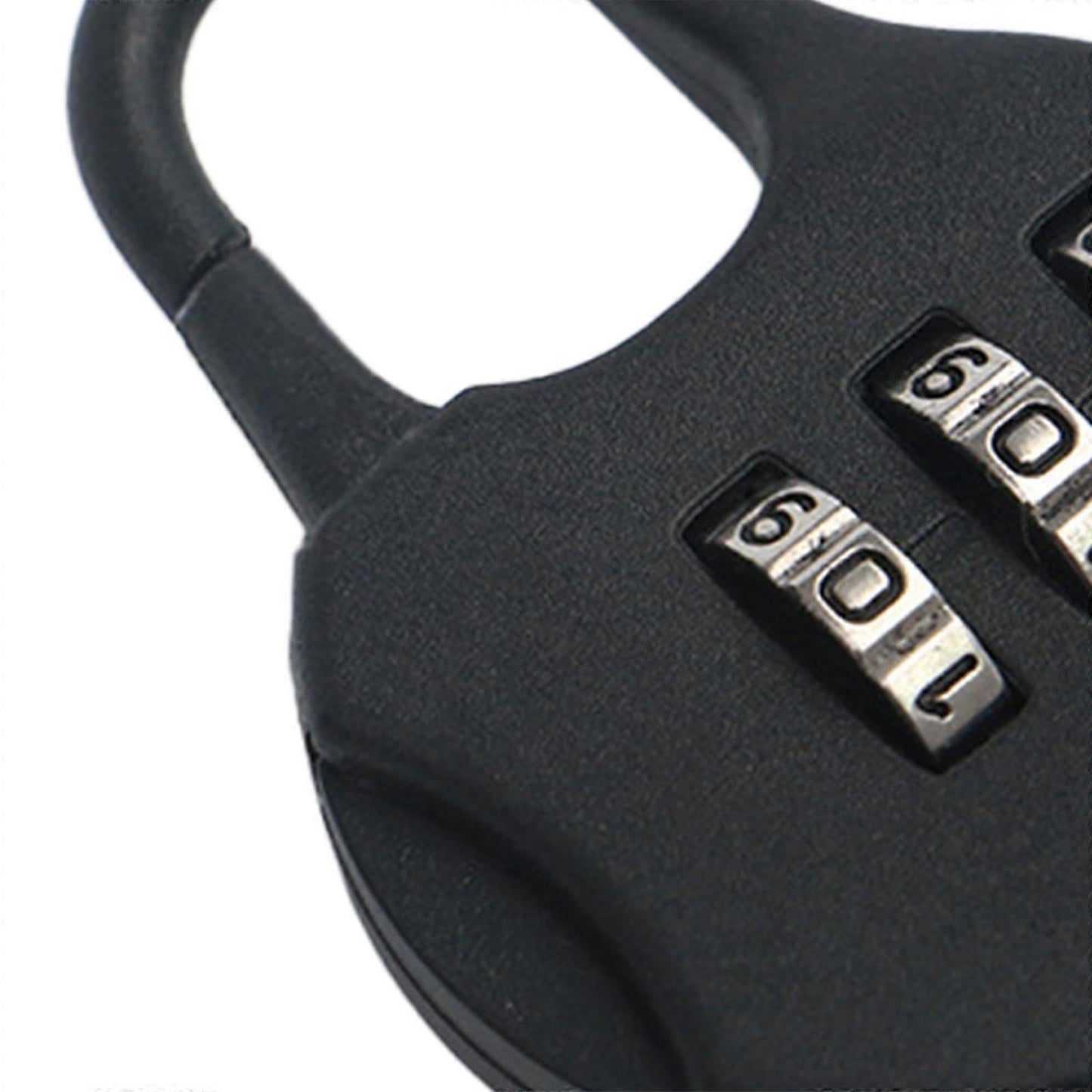 Black 3-Digit Combo Padlock - Drawer & Luggage Lock for Home V1263-JX-4078