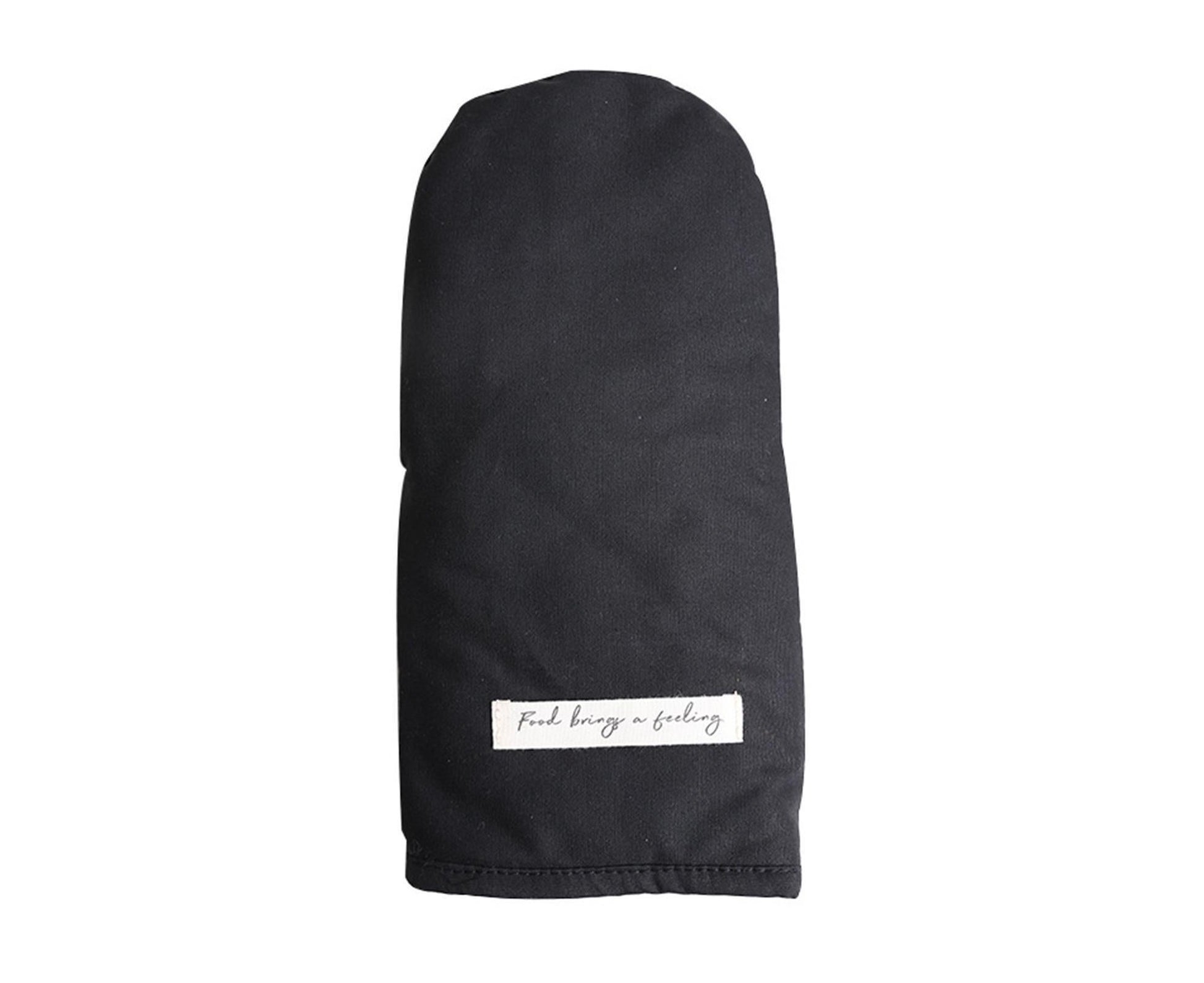 Heat Insulated Glove Cotton Grilling Gloves-Black V1263-JX-408