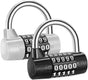 2pcs 5-Digit Combo Padlock - High Security Luggage Locks V1263-JX-4082