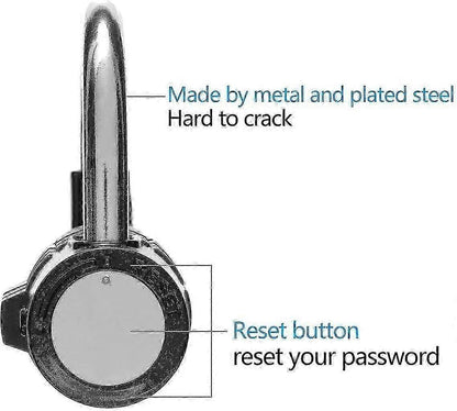 2pcs 5-Digit Combo Padlock - High Security Luggage Locks V1263-JX-4082