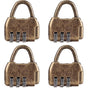 4pcs Vintage Mini Padlock - Diary & Luggage Combo Lock Set V1263-JX-4083