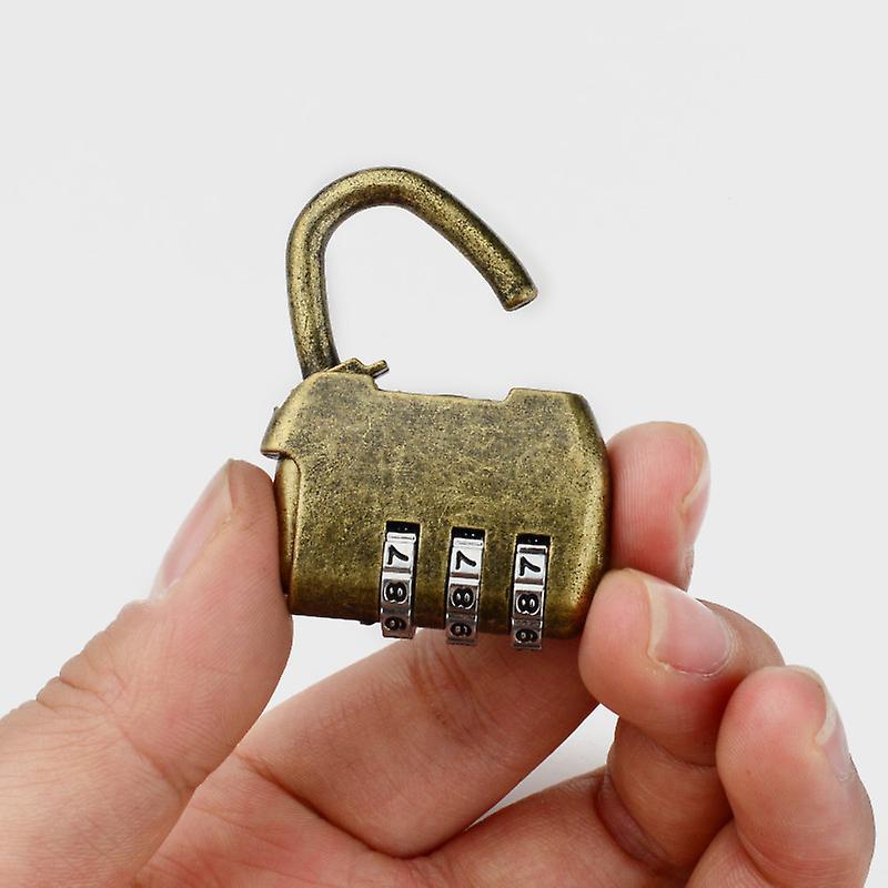 4pcs Vintage Mini Padlock - Diary & Luggage Combo Lock Set V1263-JX-4083