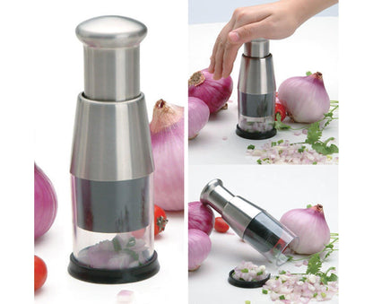 Garlic Crusher Detachable Labor-saving Stainless Steel Sharp Blade Garlic Masher for Home -Black V1263-JX-409