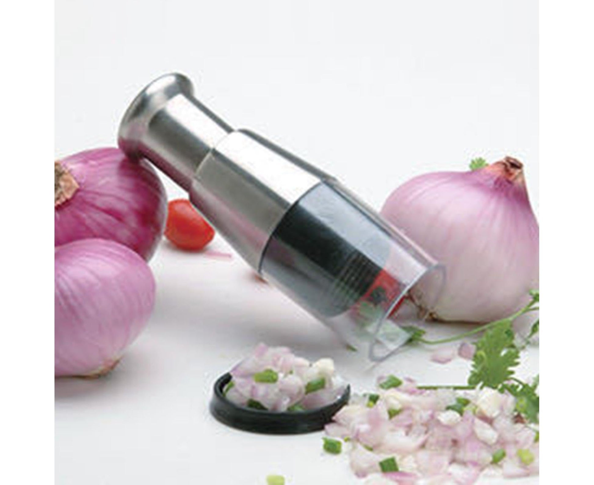 Garlic Crusher Detachable Labor-saving Stainless Steel Sharp Blade Garlic Masher for Home -Black V1263-JX-409