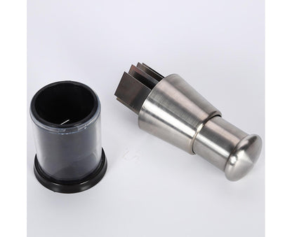 Garlic Crusher Detachable Labor-saving Stainless Steel Sharp Blade Garlic Masher for Home -Black V1263-JX-409