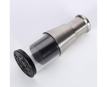 Garlic Crusher Detachable Labor-saving Stainless Steel Sharp Blade Garlic Masher for Home -Black V1263-JX-409