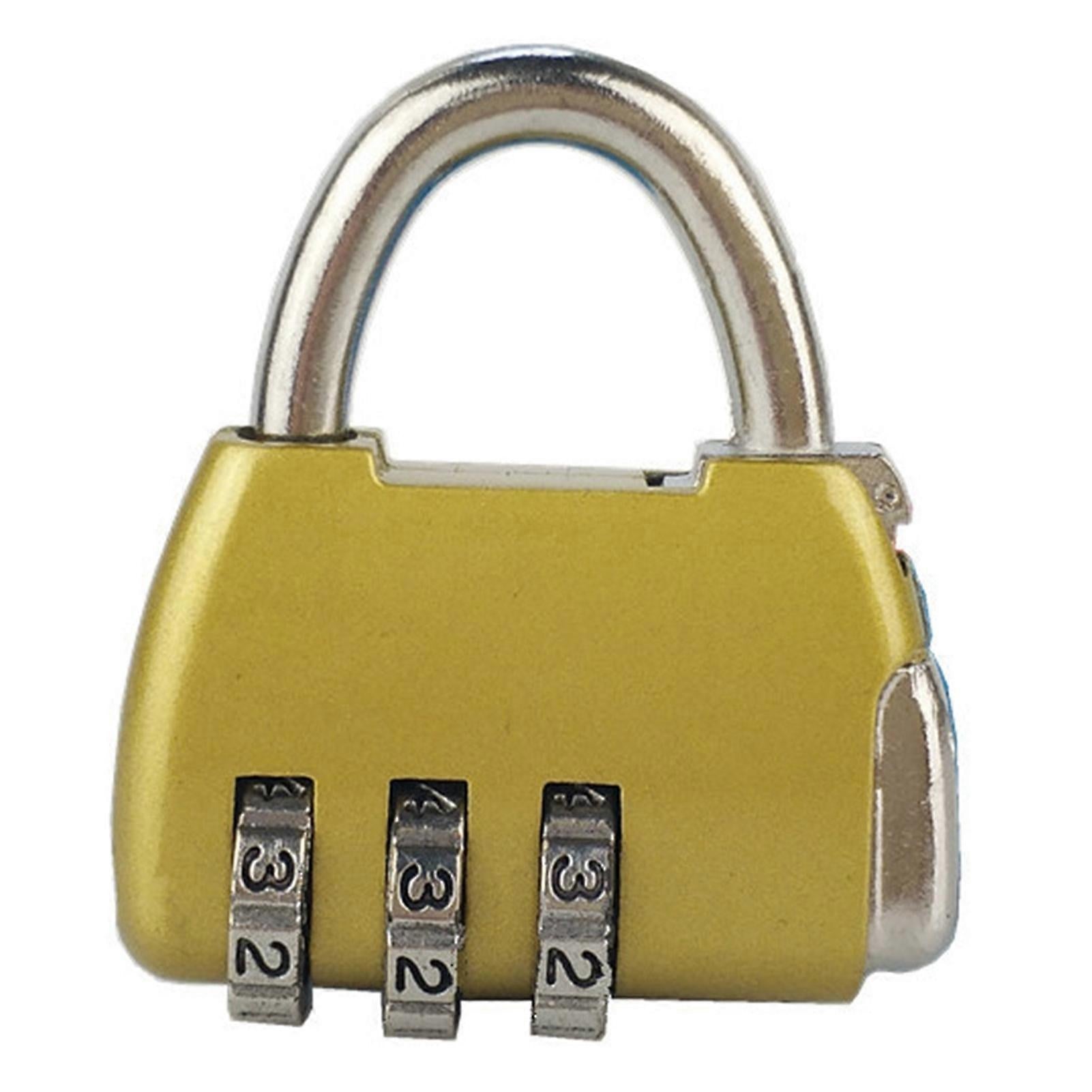 3-Digit Zinc Alloy Combo Lock - Heavy Duty Luggage Padlock V1263-JX-4090
