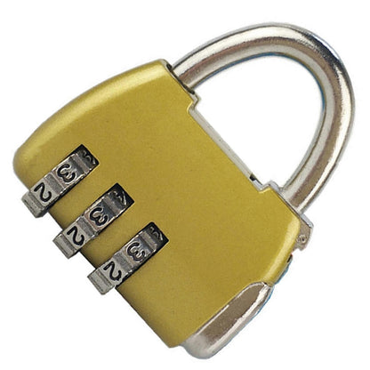 3-Digit Zinc Alloy Combo Lock - Heavy Duty Luggage Padlock V1263-JX-4090