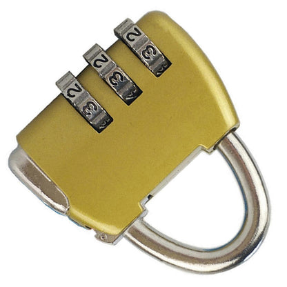 3-Digit Zinc Alloy Combo Lock - Heavy Duty Luggage Padlock V1263-JX-4090