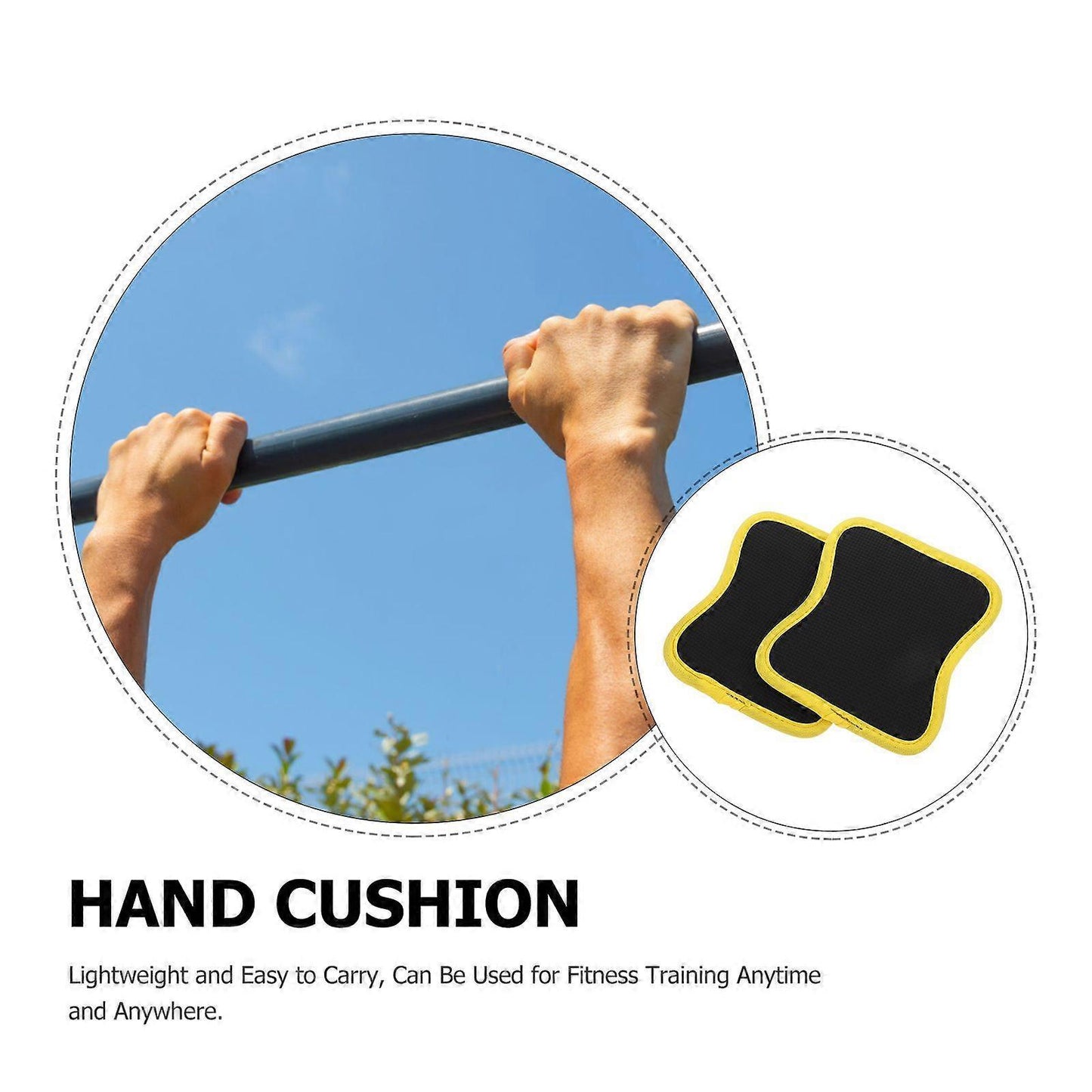 2pcs Anti-Slip Dumbbell Grip Pads, Barbell Handle Cover Gym Mat Accessories V1263-JX-4093