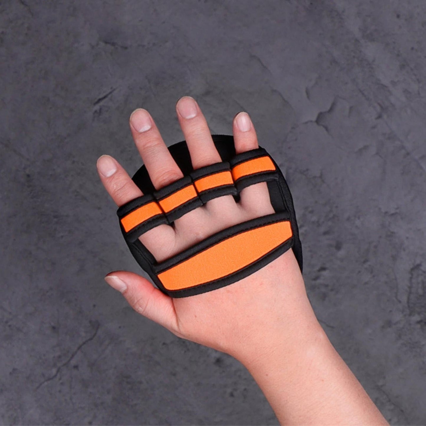 Half Finger Gym Grip Pads for Weightlifting, Outdoor Workout Hand Protectors V1263-JX-4094