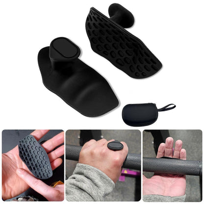 2pcs Flexible Gym Tape Grips with Storage Box for Weightlifting, Grey V1263-JX-4096