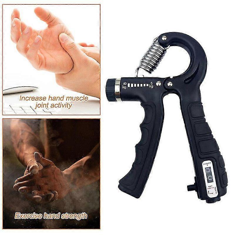 Spring Counting Hand Grip Strengthener, Heavy-Duty Gym Trainer V1263-JX-4098