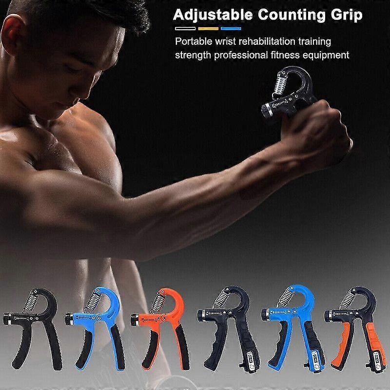 Spring Counting Hand Grip Strengthener, Heavy-Duty Gym Trainer V1263-JX-4098