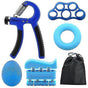 6pc Adjustable Hand Grip Set Kit for Gym Fitness & Strength Training V1263-JX-4115