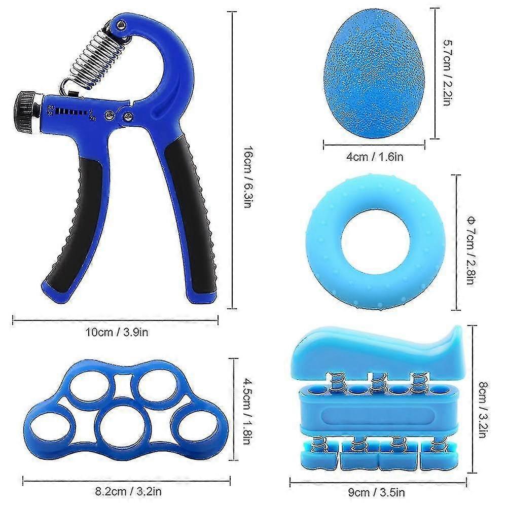 6pc Adjustable Hand Grip Set Kit for Gym Fitness & Strength Training V1263-JX-4115