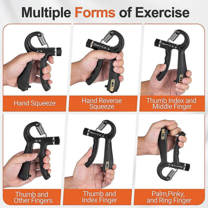 Hand Grip Strength Trainer, Adjustable Power Gripper for Gym Workouts V1263-JX-4118