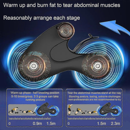 Ab Roller Wheel with Anti-Slip Grip & Auto Rebound, Home Gym Equipment V1263-JX-4126