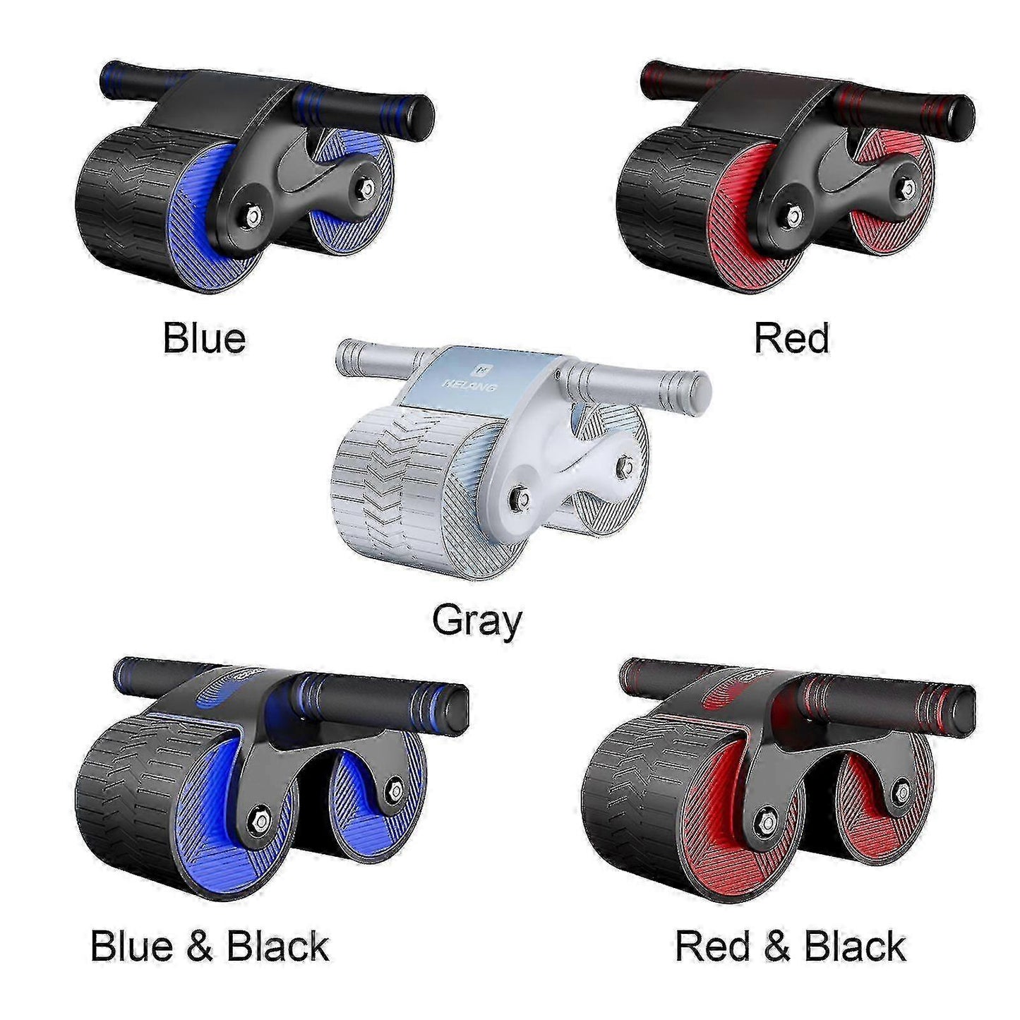 Ab Roller Wheel with Anti-Slip Grip & Auto Rebound, Home Gym Equipment V1263-JX-4126