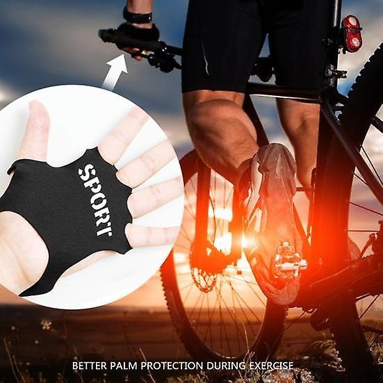 1 Pair Ultralight Workout Hand Grips, Sweat-Absorbing Palm Protection Gloves V1263-JX-4128