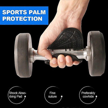 1 Pair Weightlifting Gloves with Rubber Palm Grip for Kettlebell & Bench Press V1263-JX-4129