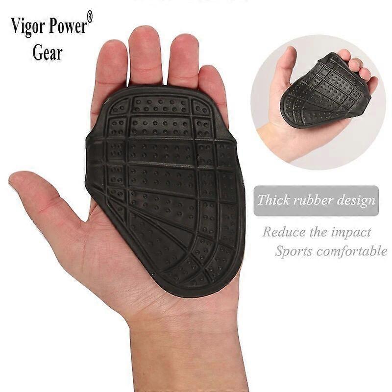 1 Pair Weightlifting Gloves with Rubber Palm Grip for Kettlebell & Bench Press V1263-JX-4129