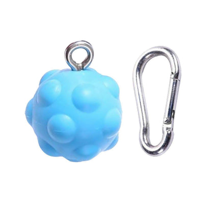 Solid Pull-Up Balls Hand Grip Strengthener with Hook, Non-Slip Forearm Trainer V1263-JX-4131