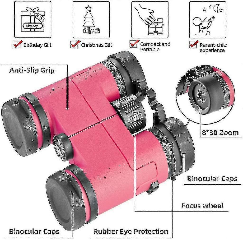 HD Binoculars for Adults Compact High Power Travel Viewing Optics V1263-JX-4140