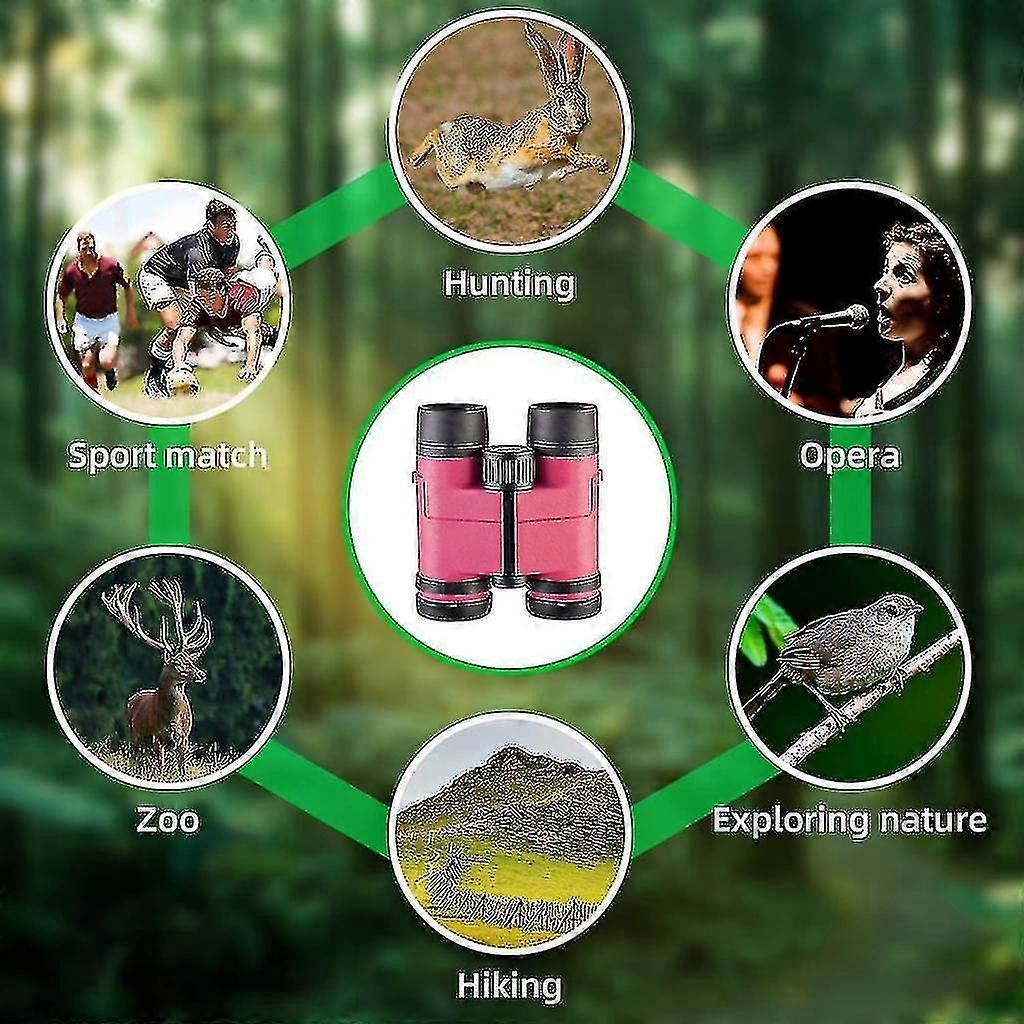 HD Binoculars for Adults Compact High Power Travel Viewing Optics V1263-JX-4140