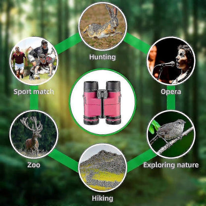 HD Binoculars for Adults Compact High Power Travel Viewing Optics V1263-JX-4140