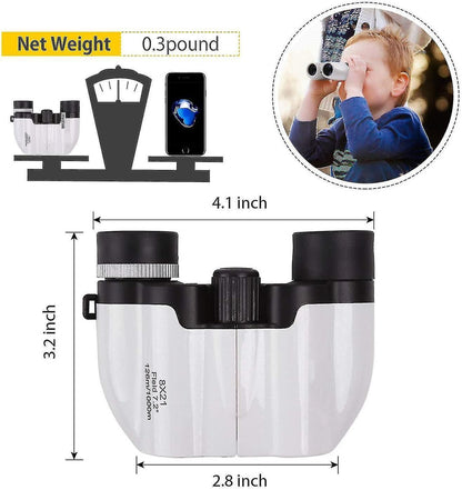 8x21 Binoculars for Babies Mini Compact Christmas Gift Outdoor Binoculars V1263-JX-4148