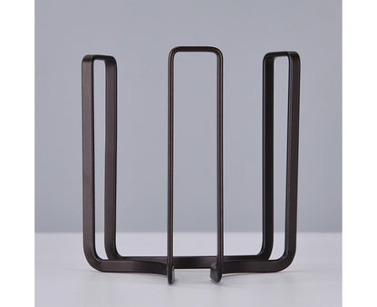 Dish Rack Practical Removable Iron Kitchen Dish Storage Rack for Kitchen-Black V1263-JX-415