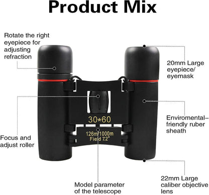 Compact Foldable Telescope for Babies Lightweight Binoculars for Travel V1263-JX-4150