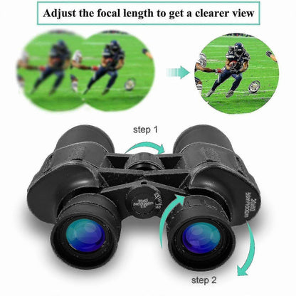 20x50 HD Binoculars Compact BaK4 Prism High Power Outdoor Optics V1263-JX-4151