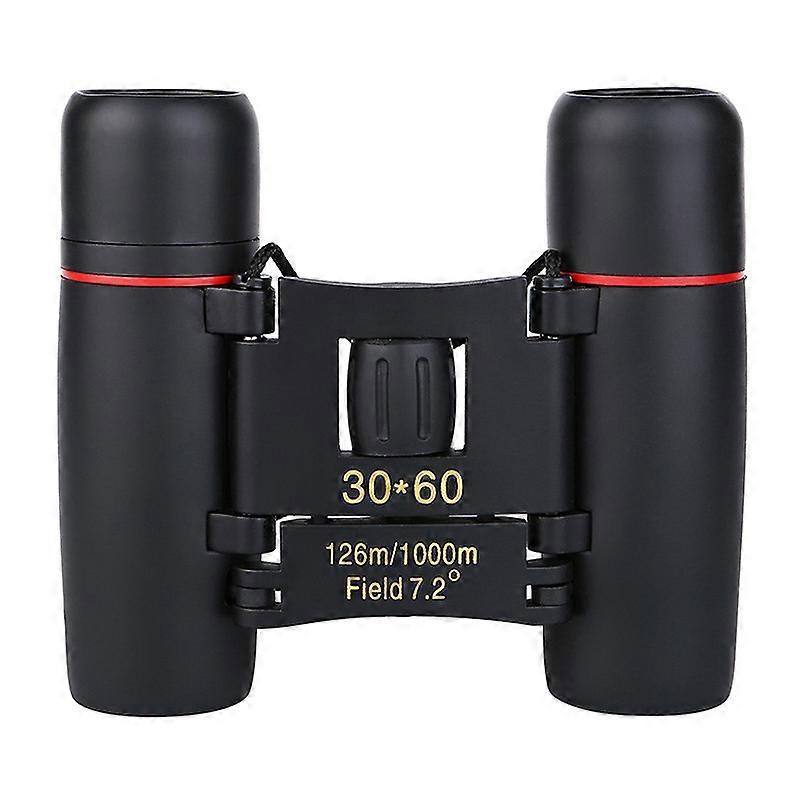 30x60 Foldable Binoculars Red Coated Mini Compact Binoculars for Outdoor Use V1263-JX-4156