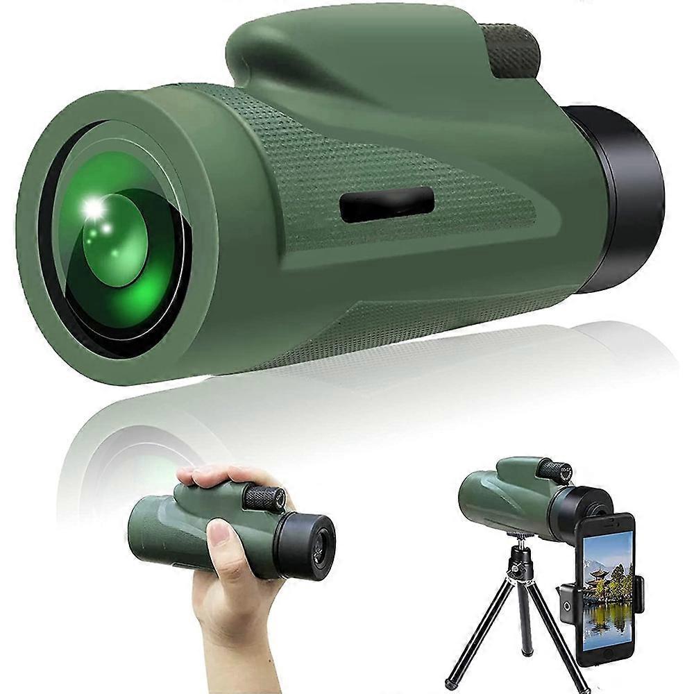 Waterproof Spotting Binoculars for Adults Small Night Vision Green Compact V1263-JX-4160