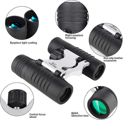 8x21 HD Binoculars for Adults and Babies Waterproof Easy Focus Compact Binoculars V1263-JX-4162