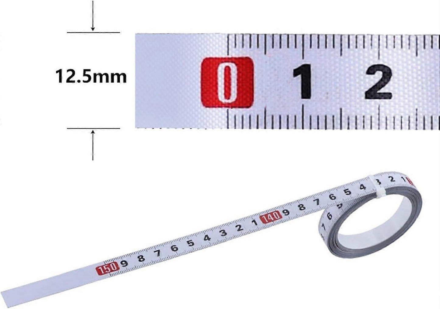 Adhesive Tape Measure Self-Adhesive Graduated Measuring Tape Strip V1263-JX-4165